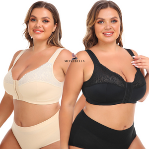 Sujetador con encaje y cierre frontal inalámbrico Meinebella™