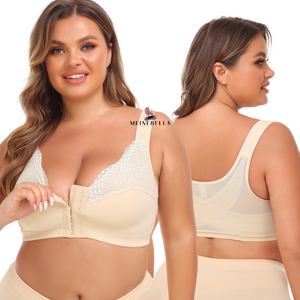 Sujetador con encaje y cierre frontal inalámbrico Meinebella™