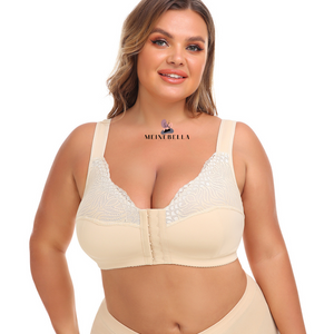 Sujetador con encaje y cierre frontal inalámbrico Meinebella™