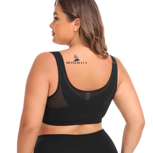 Sujetador con encaje y cierre frontal inalámbrico Meinebella™