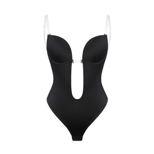 Meinebella™ V-Neck Backless Bodysuit