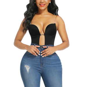 Meinebella™ V-Neck Backless Bodysuit